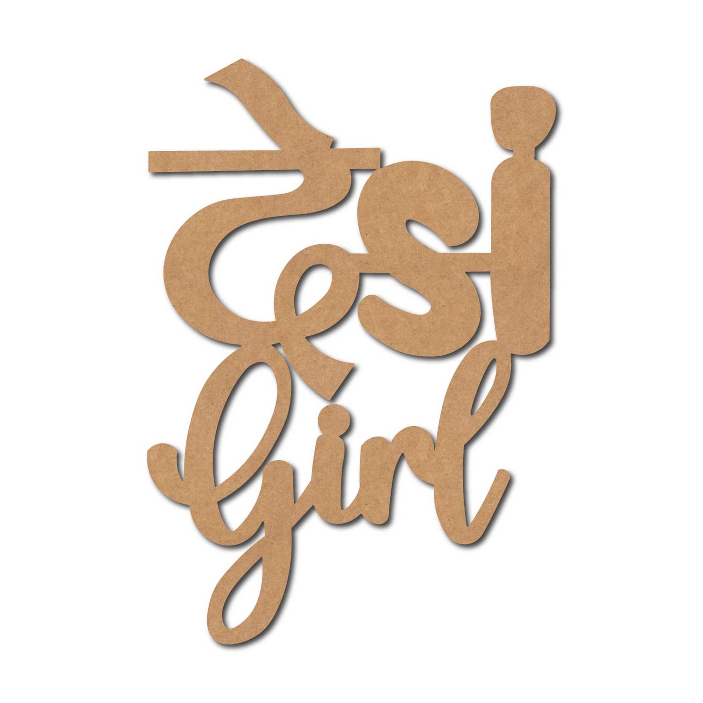 Desi Girl Cutout MDF Design 1