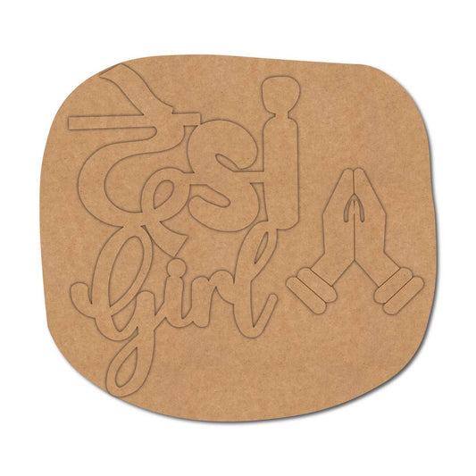 Desi Girl Namaste Base MDF Design 1