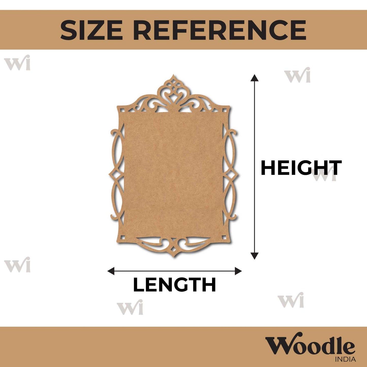 Designer Base Cutout MDF Design 1