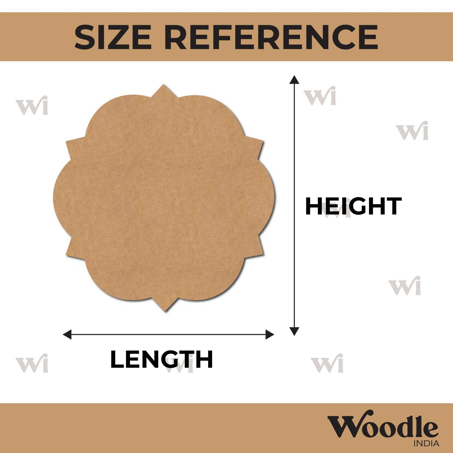 Designer Base Cutout MDF Design 2