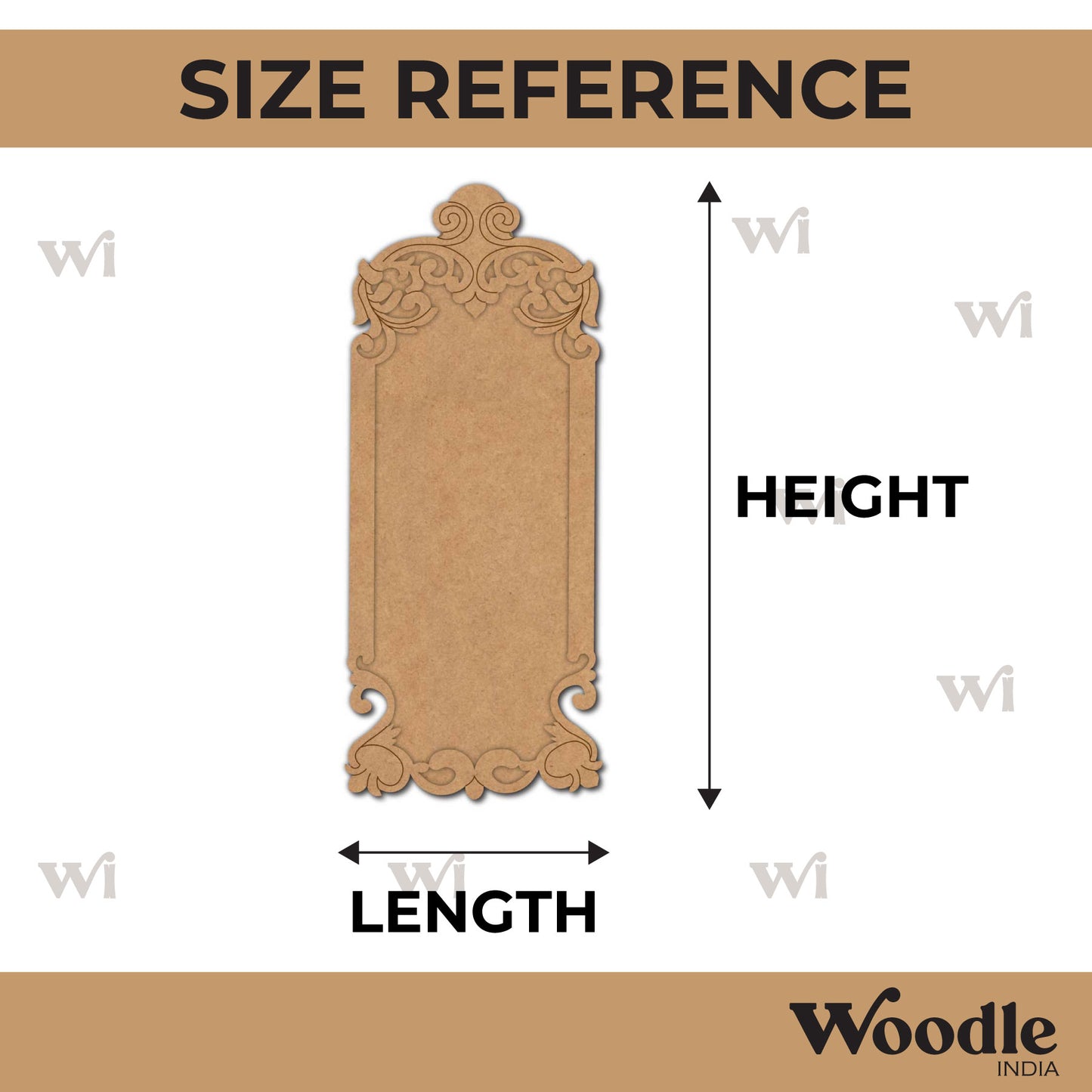 Designer Frame Pre Marked MDF Design 1