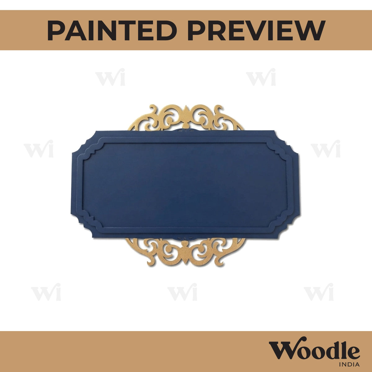 Designer Nameplate Base MDF Design 1
