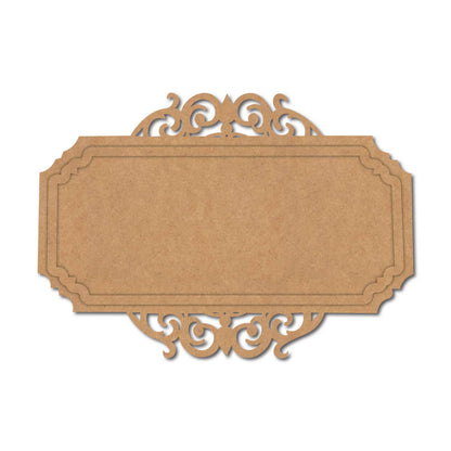 Designer Nameplate Base MDF Design 1