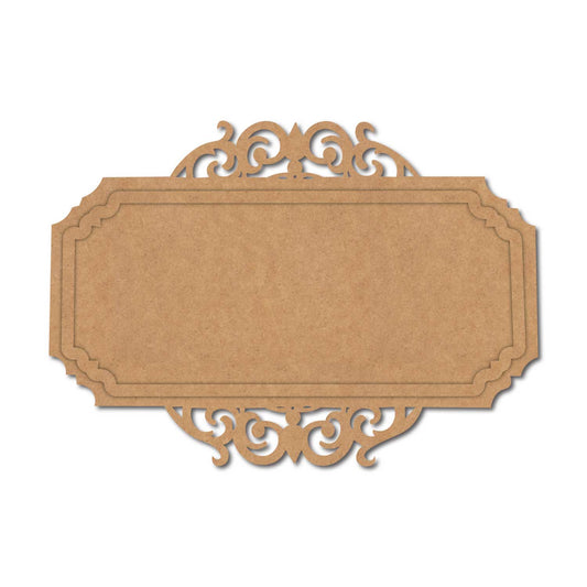 Designer Nameplate Base MDF Design 1