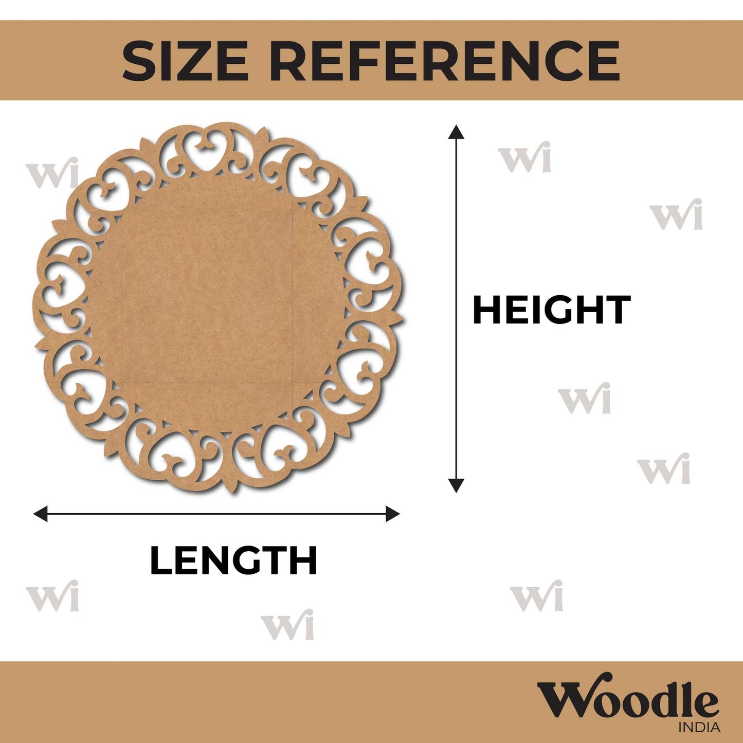 Designer Nameplate Cutout MDF Design 1