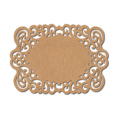 Designer Nameplate Cutout MDF Design 11