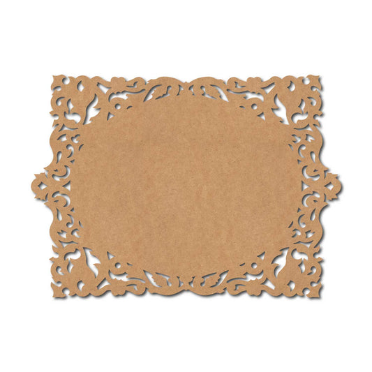 Designer Nameplate Cutout MDF Design 17