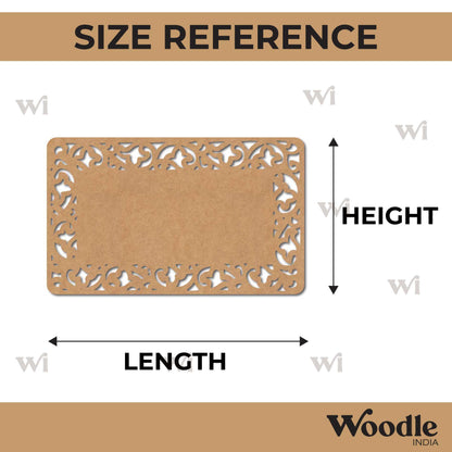 Designer Nameplate Cutout MDF Design 22