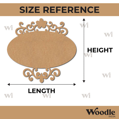 Designer Nameplate Cutout MDF Design 32