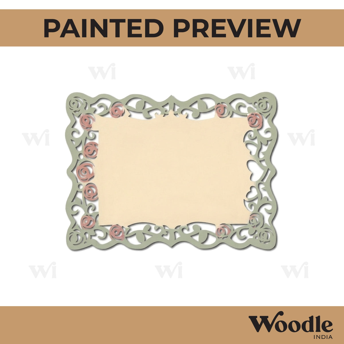Designer Nameplate Cutout MDF Design 38