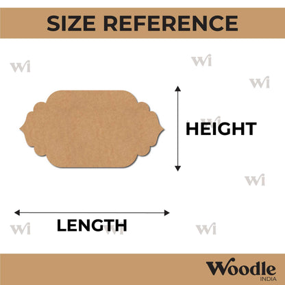 Designer Nameplate Cutout MDF Design 42