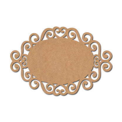Designer Nameplate Cutout MDF Design 43