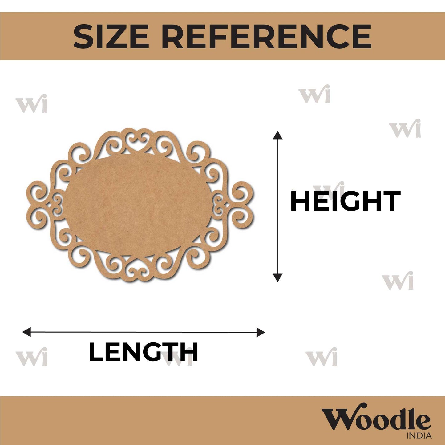 Designer Nameplate Cutout MDF Design 43