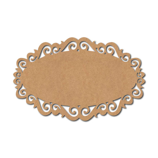 Designer Nameplate Cutout MDF Design 44