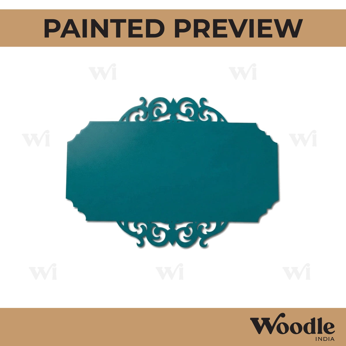 Designer Nameplate Cutout MDF Design 49