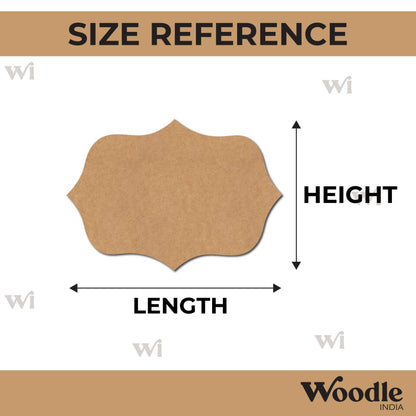 Designer Nameplate Cutout MDF Design 54