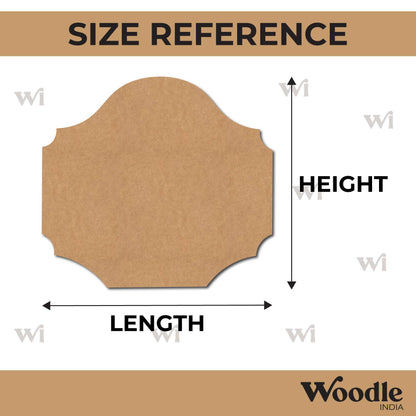 Designer Nameplate Cutout MDF Design 55