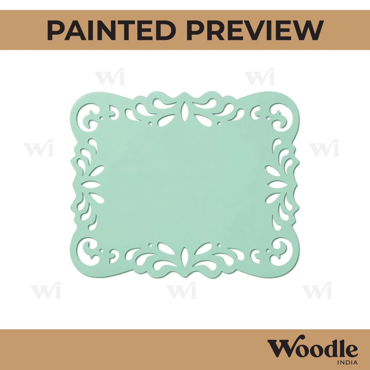 Designer Nameplate Cutout MDF Design 6
