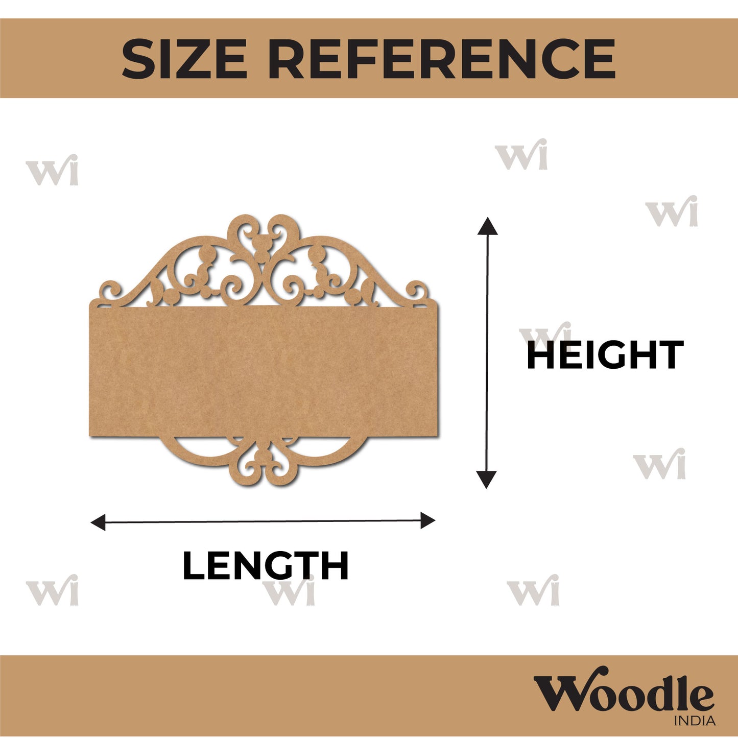 Designer Nameplate MDF Design 1