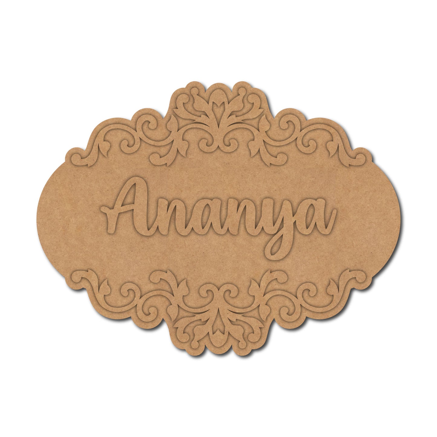 Designer Nameplate MDF Design 3
