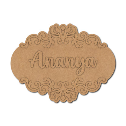 Designer Nameplate MDF Design 3
