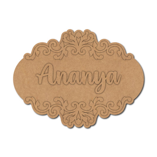 Designer Nameplate MDF Design 3