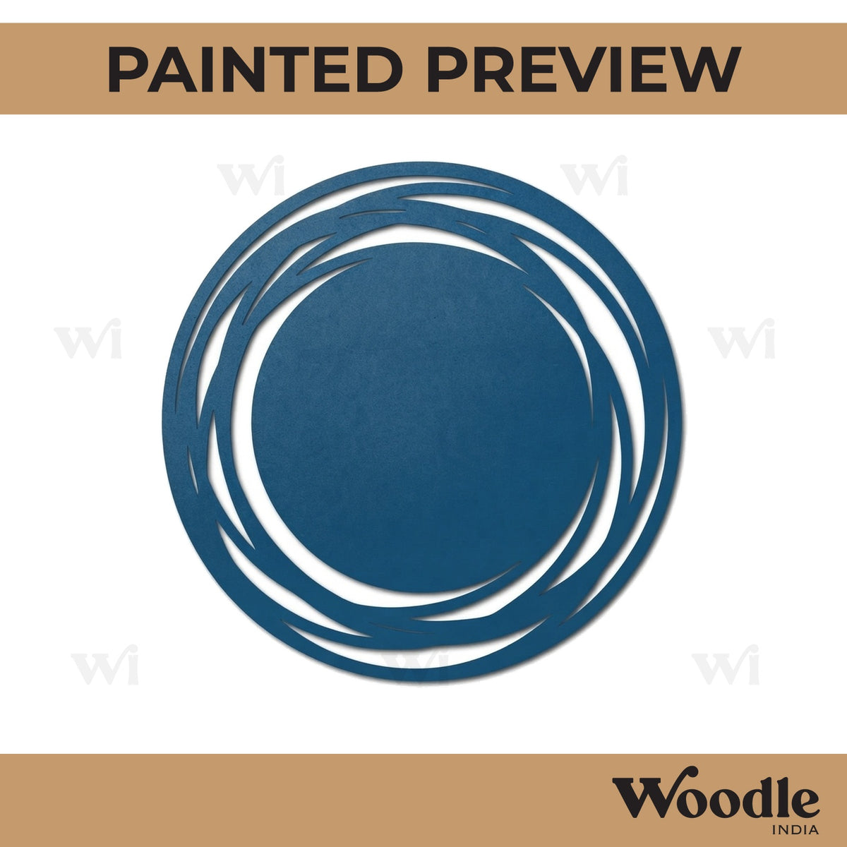 Designer Round Cutout MDF Design 1