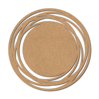 Designer Round Cutout MDF Design 1