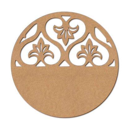 Designer Round Cutout MDF Design 3