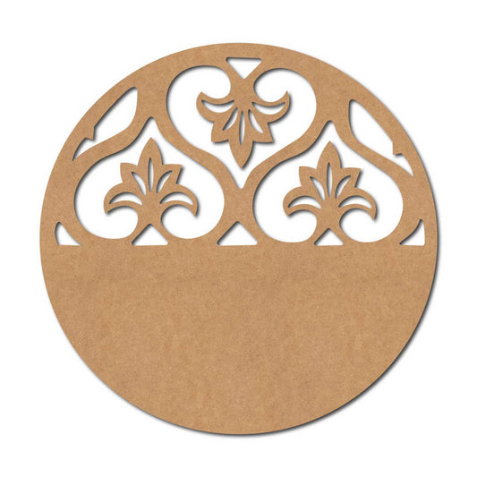 Designer Round Cutout MDF Design 3