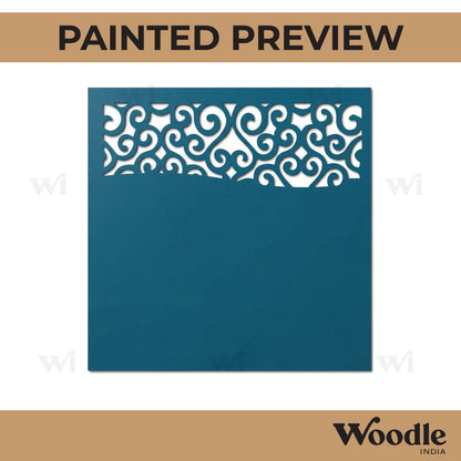 Designer Square Cutout MDF Design 1
