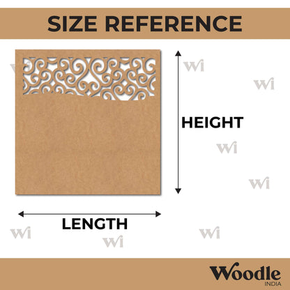 Designer Square Cutout MDF Design 1