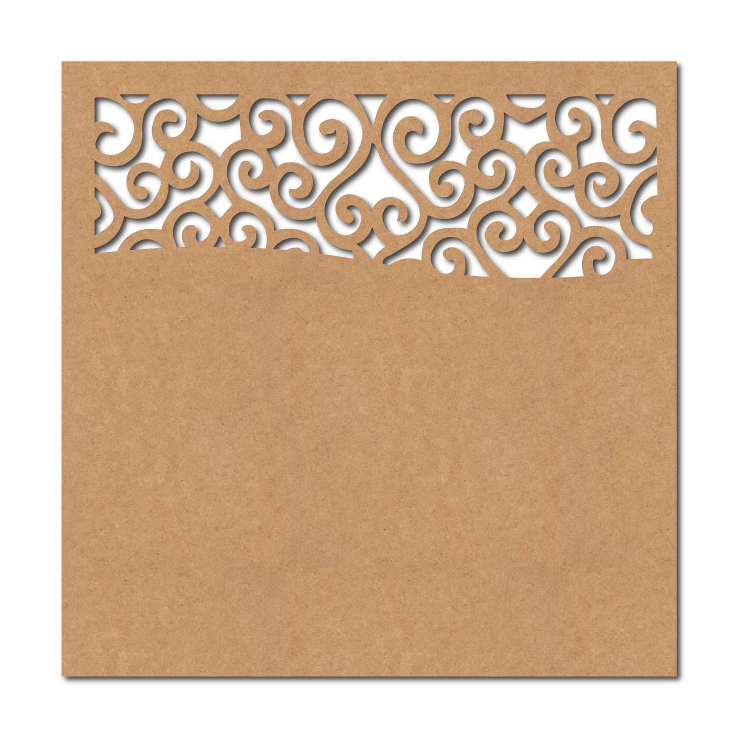 Designer Square Cutout MDF Design 1