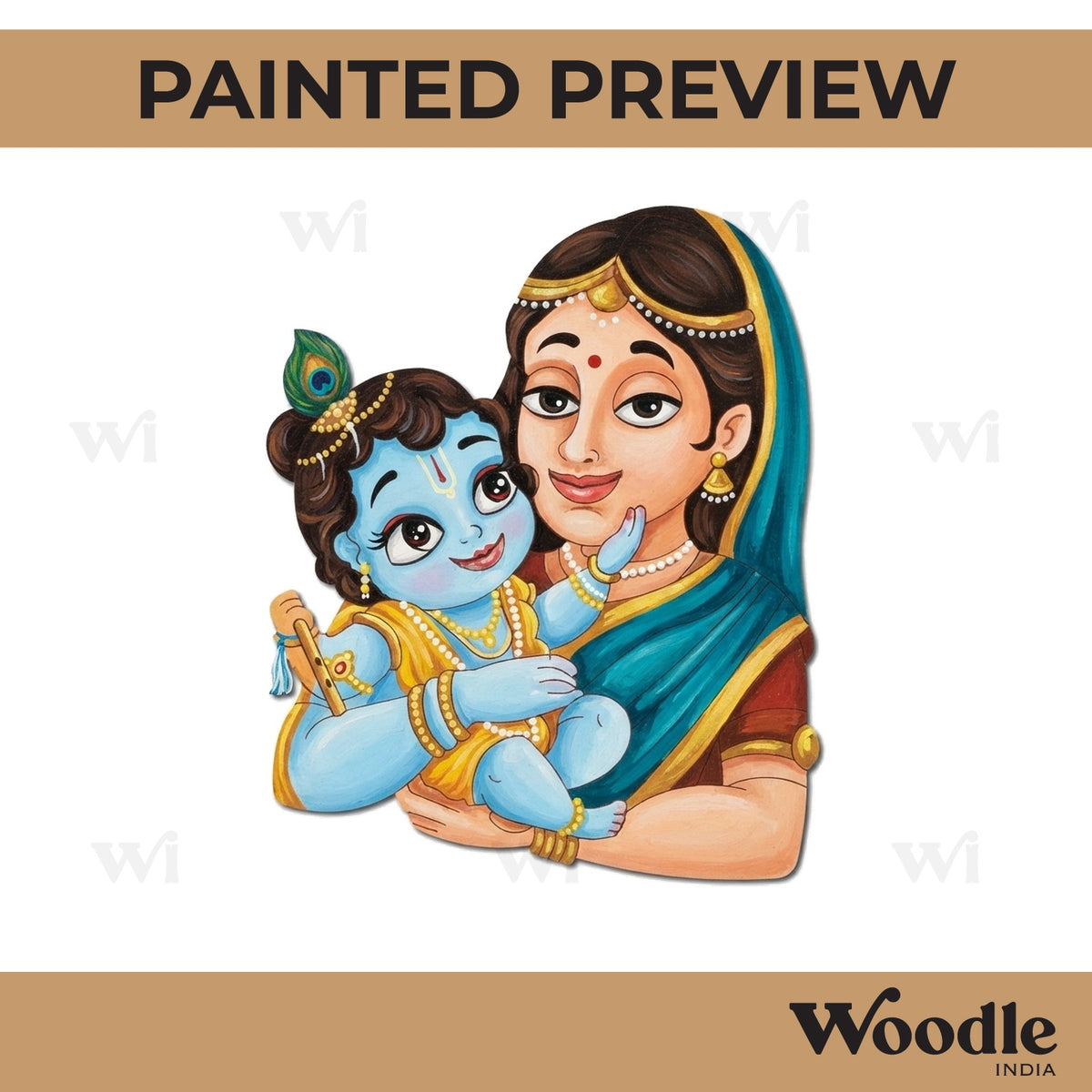 Devaki Bal Krishna Pre Marked MDF Design 1