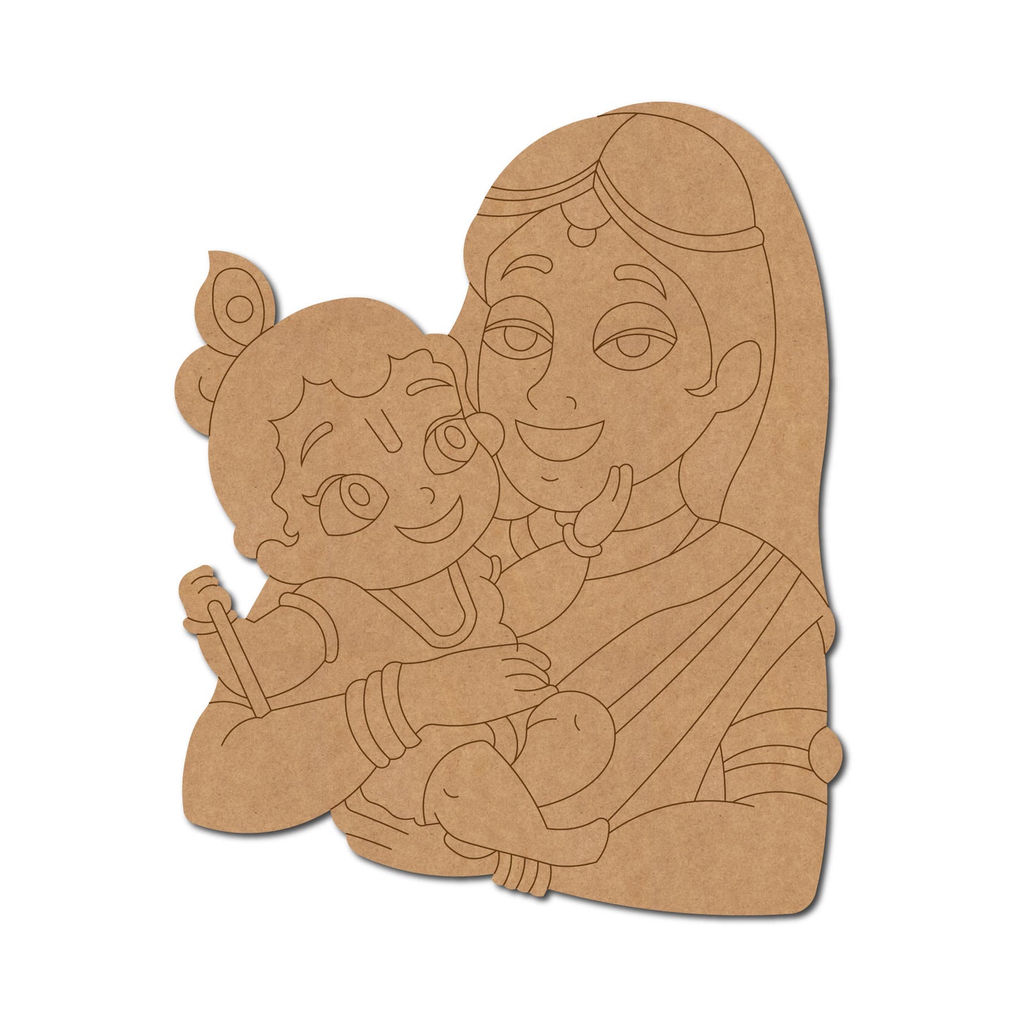 Devaki Bal Krishna Pre Marked MDF Design 1