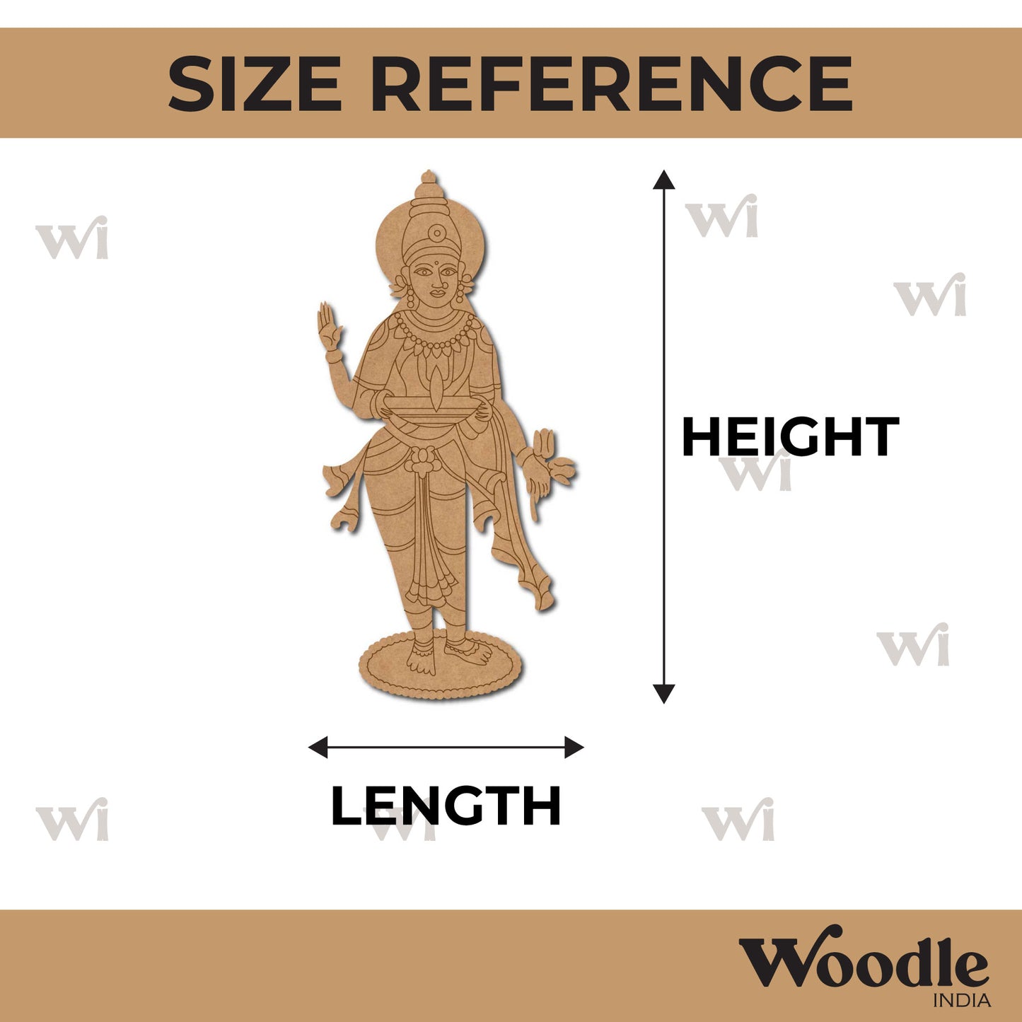 Devi Deeplakshmi Pre Marked MDF Design 1