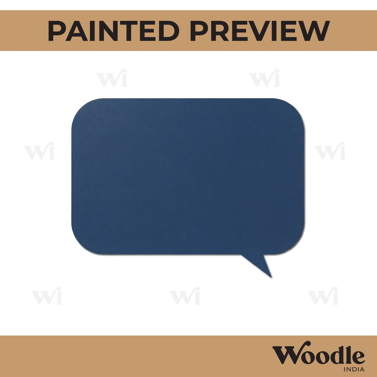 Dialogue Base Cutout MDF Design 1