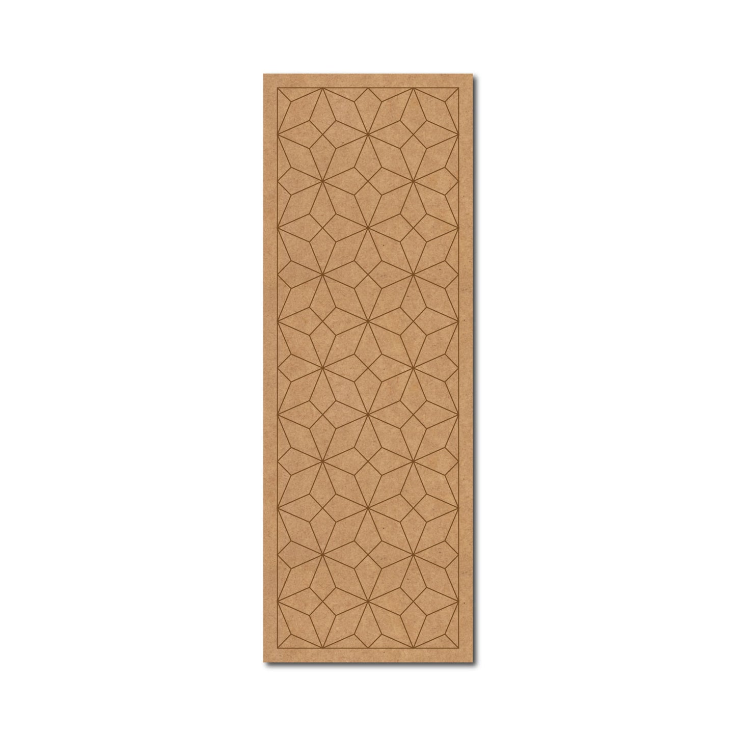 Diamond Pattern Rectangle Pre Marked MDF Design 1