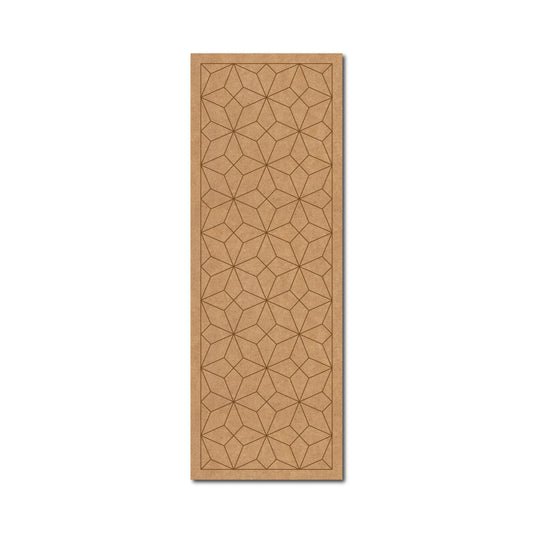 Diamond Pattern Rectangle Pre Marked MDF Design 1