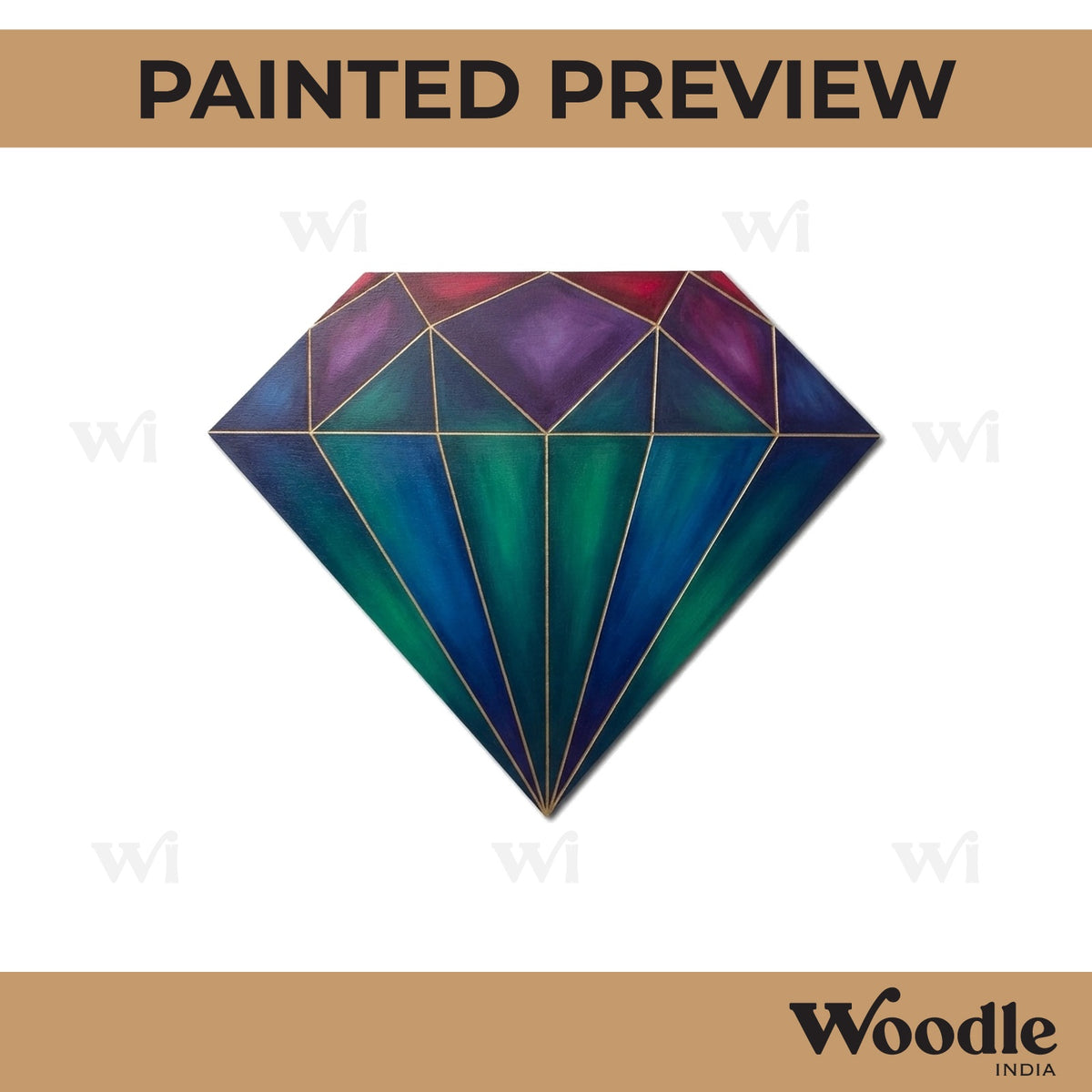 Diamond Pre Marked MDF Design 1