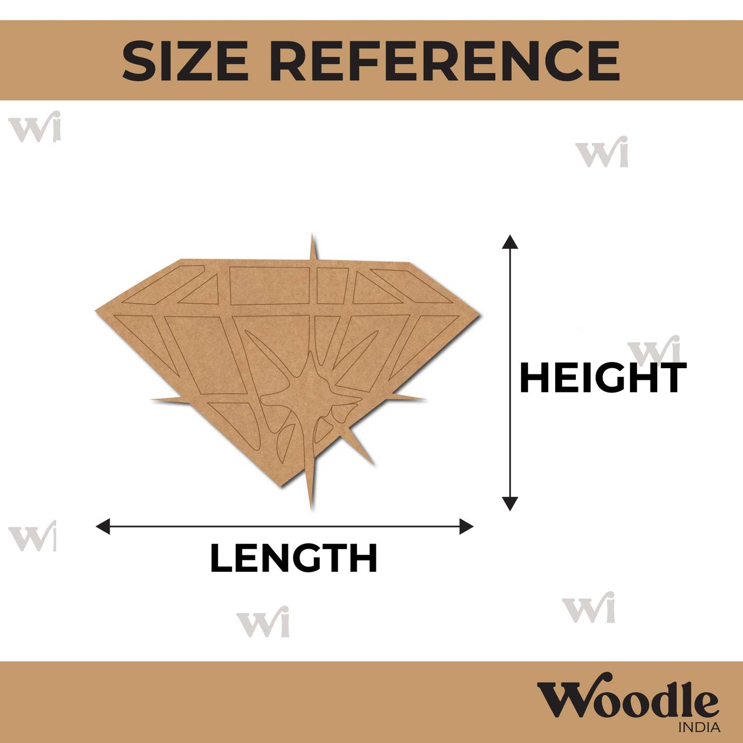 Diamond Pre Marked MDF Design 2