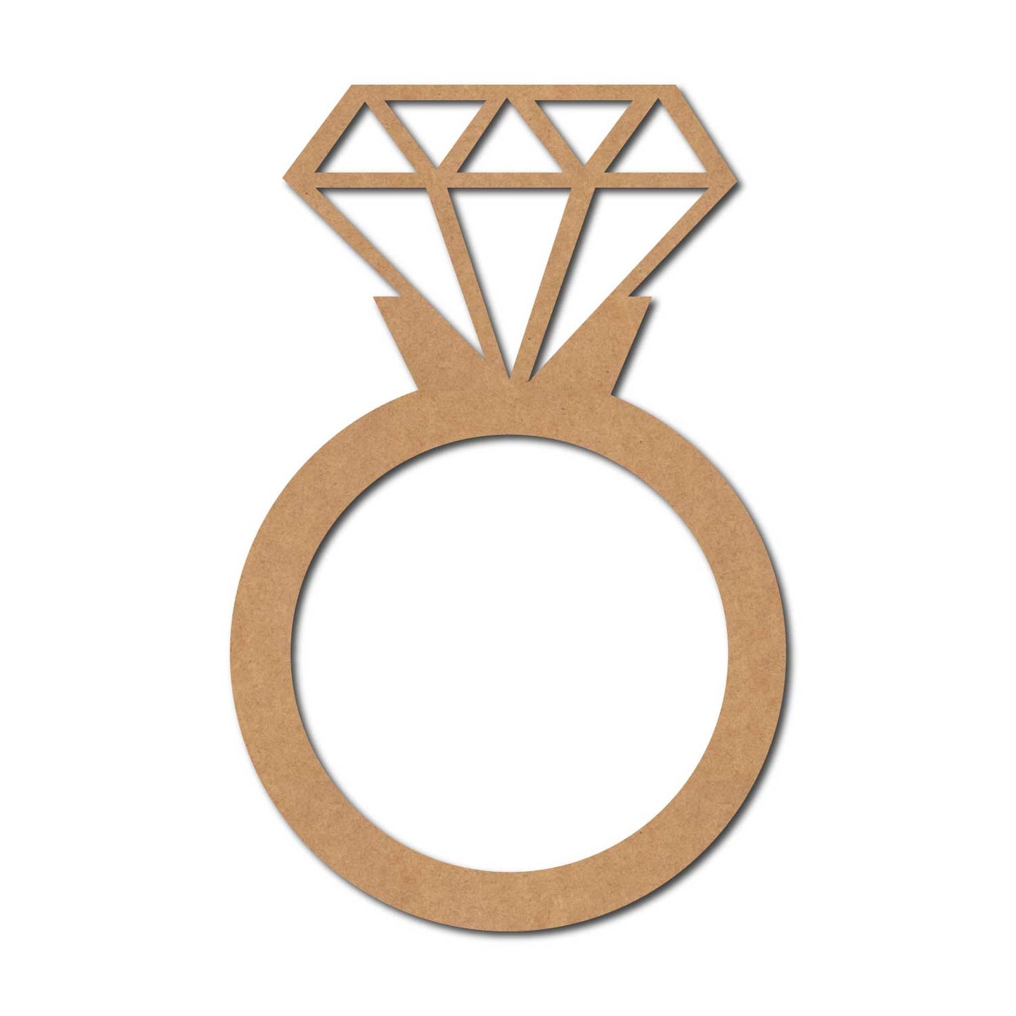 Diamond Ring Cutout MDF Design 1