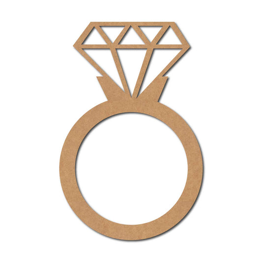 Diamond Ring Cutout MDF Design 1