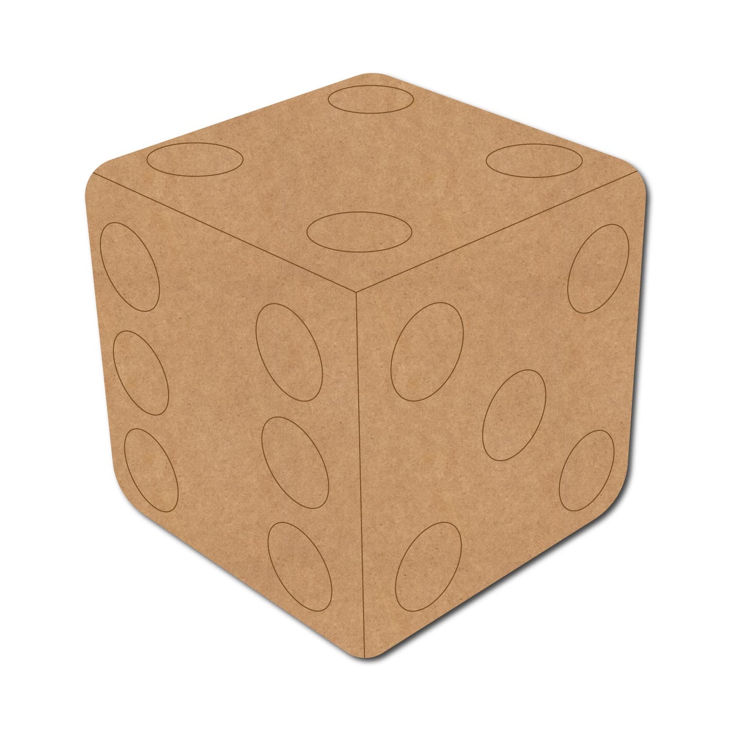 Dice Pre Marked MDF Design 1
