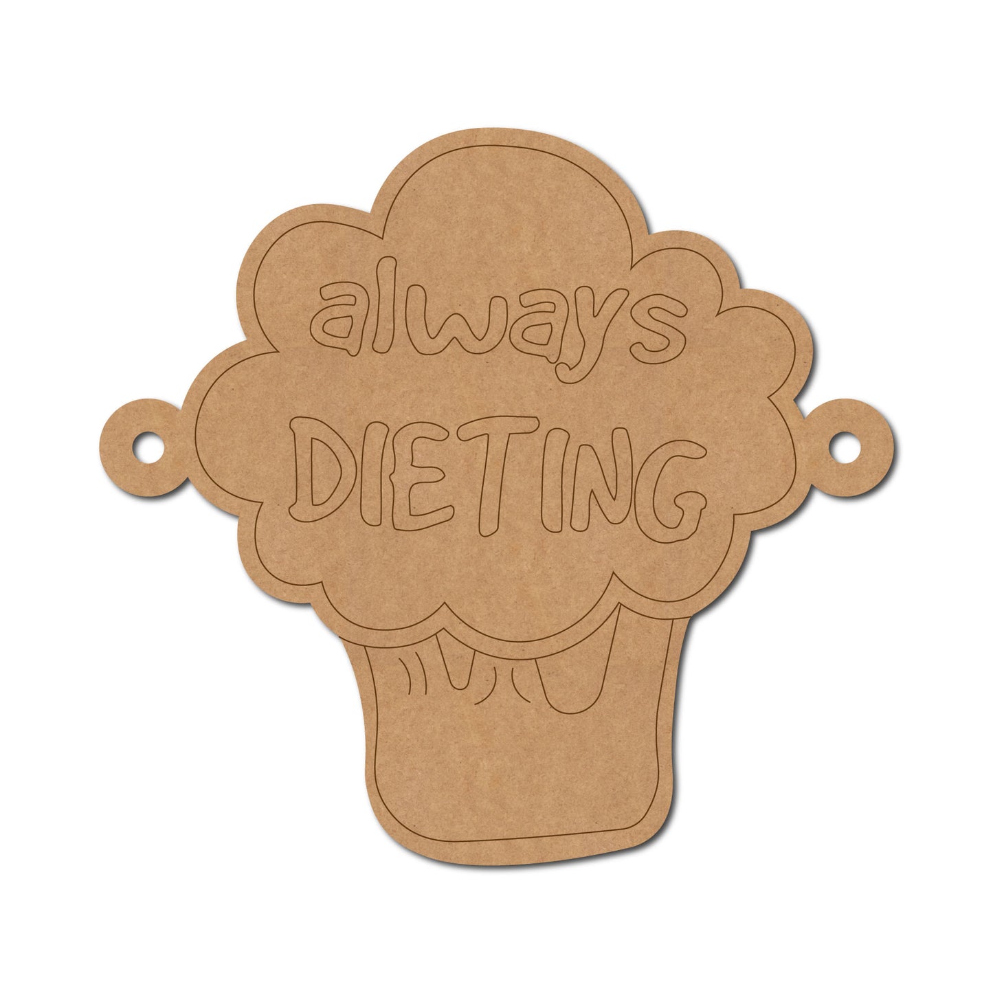 Dieting Rakhi Pre Marked MDF Design 1