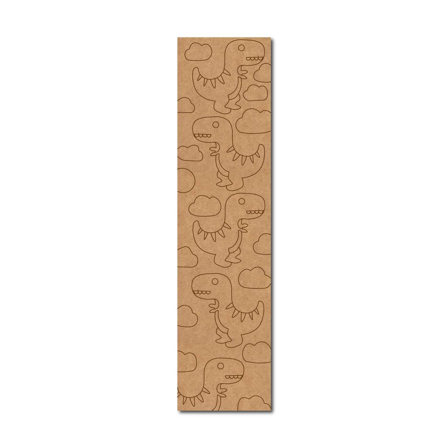 Dinosaur Bookmark Pre Marked MDF Design 1