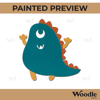 Dinosaur Cartoon Cutout MDF Design 1