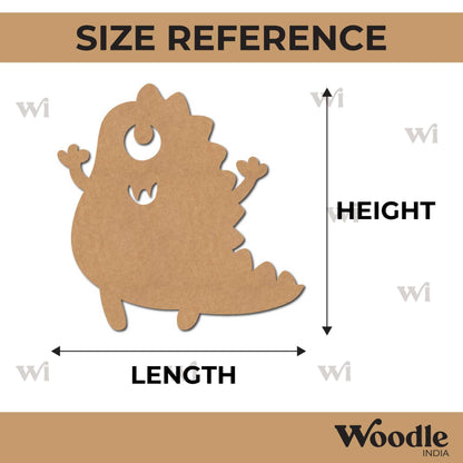 Dinosaur Cartoon Cutout MDF Design 1