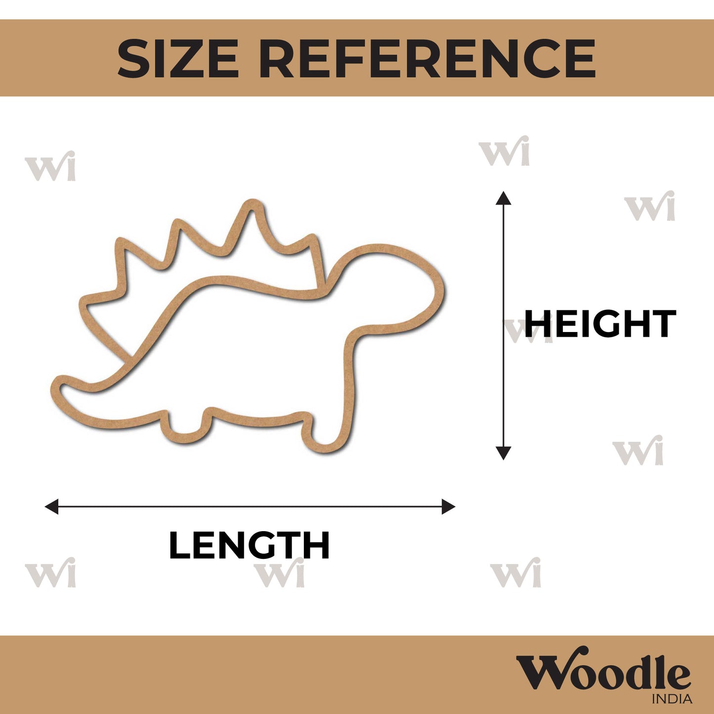 Dinosaur Cutout MDF Design 3