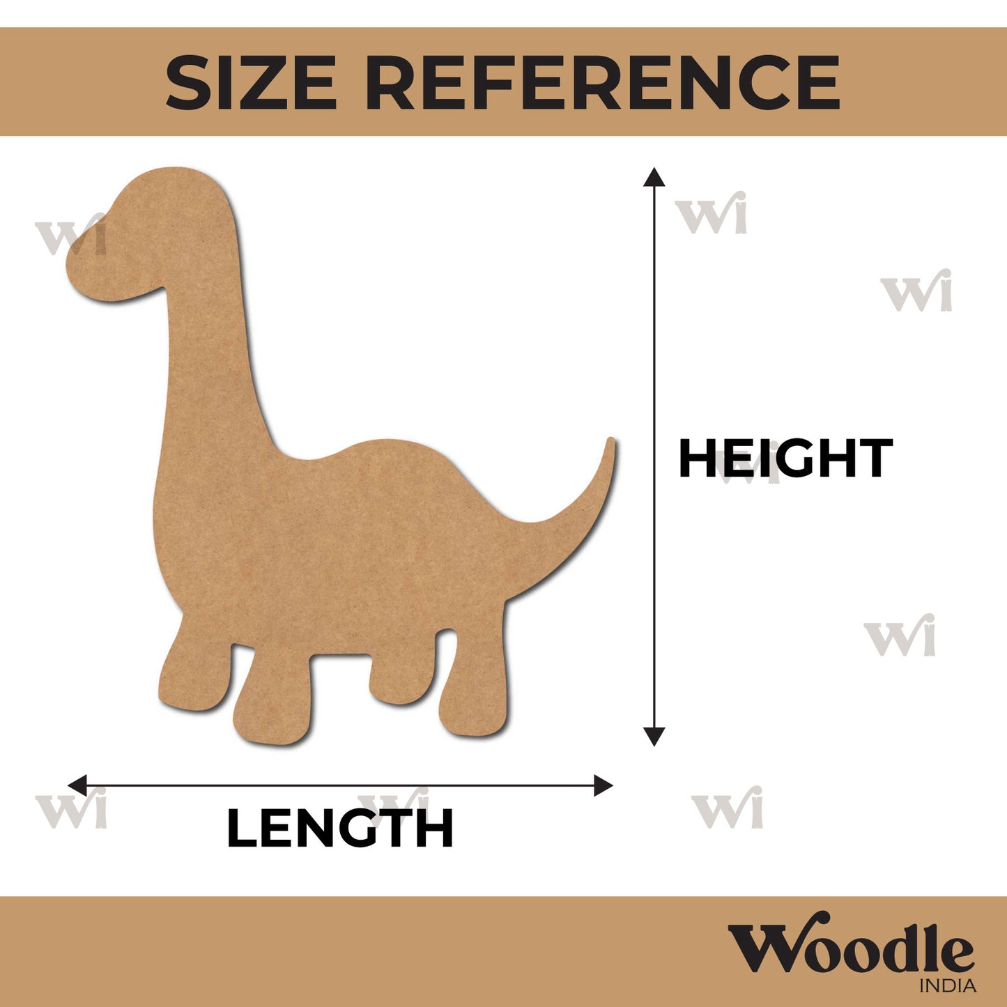 Dinosaur Cutout MDF Design 4